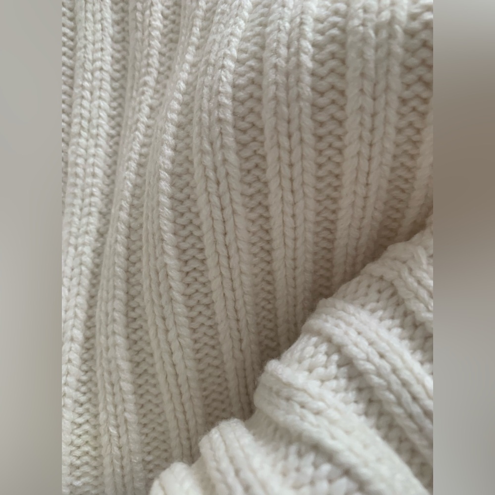 525 America Cozy Cream Cable Knit Sweater Dress - Picture 6 of 11